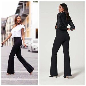 NWT SPANX PerfectFit Ponte Flare Pants Black, Size 1X Tall